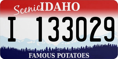 ID license plate I133029
