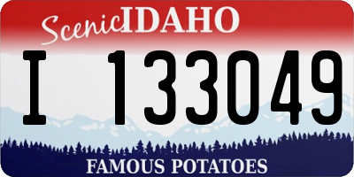 ID license plate I133049