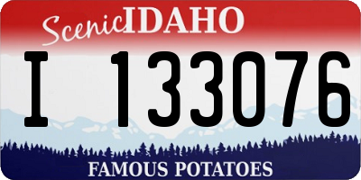 ID license plate I133076