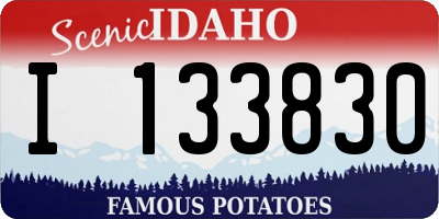 ID license plate I133830