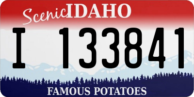 ID license plate I133841