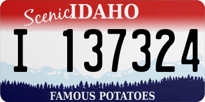 ID license plate I137324