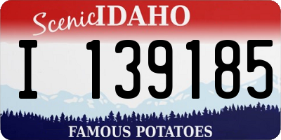 ID license plate I139185