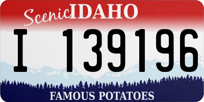 ID license plate I139196