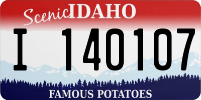 ID license plate I140107