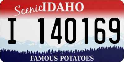 ID license plate I140169