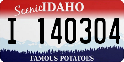 ID license plate I140304