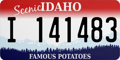 ID license plate I141483