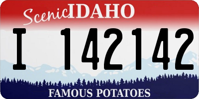 ID license plate I142142