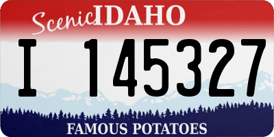 ID license plate I145327