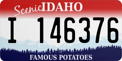 ID license plate I146376