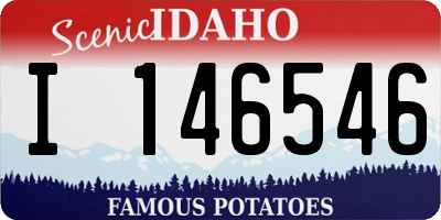 ID license plate I146546