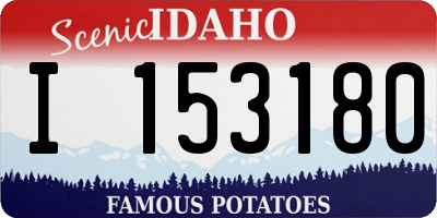 ID license plate I153180