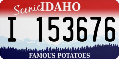 ID license plate I153676