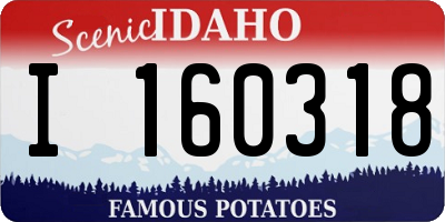 ID license plate I160318