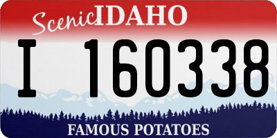 ID license plate I160338
