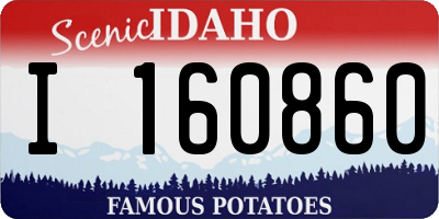 ID license plate I160860