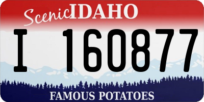 ID license plate I160877