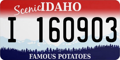 ID license plate I160903