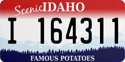ID license plate I164311