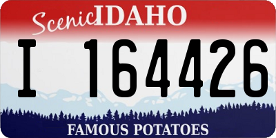ID license plate I164426
