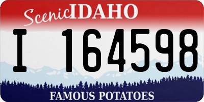 ID license plate I164598
