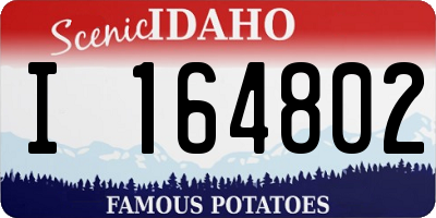 ID license plate I164802