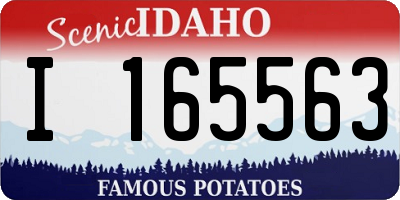 ID license plate I165563