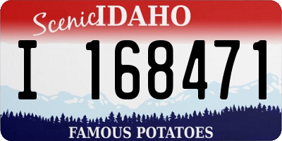 ID license plate I168471