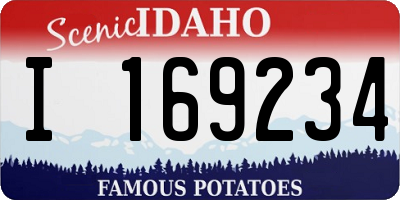 ID license plate I169234