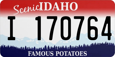 ID license plate I170764