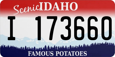 ID license plate I173660