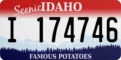ID license plate I174746