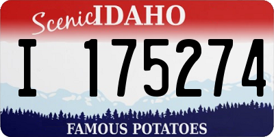 ID license plate I175274