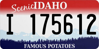 ID license plate I175612