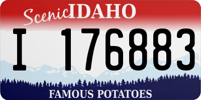 ID license plate I176883