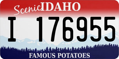 ID license plate I176955