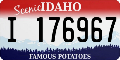 ID license plate I176967