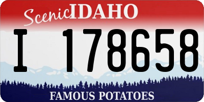 ID license plate I178658