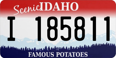 ID license plate I185811