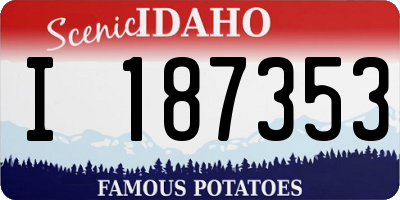 ID license plate I187353