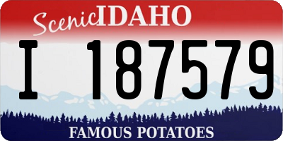 ID license plate I187579
