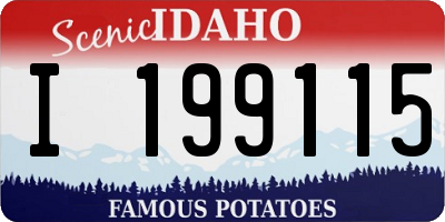 ID license plate I199115