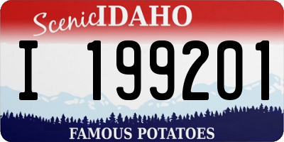 ID license plate I199201