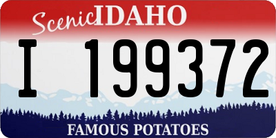 ID license plate I199372