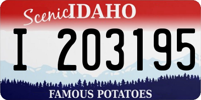 ID license plate I203195