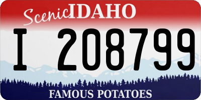 ID license plate I208799