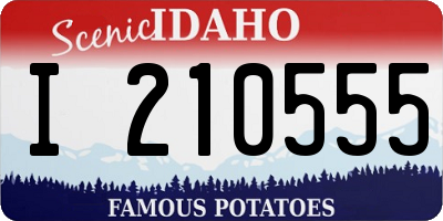 ID license plate I210555