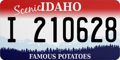 ID license plate I210628