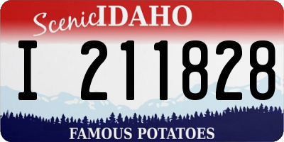 ID license plate I211828